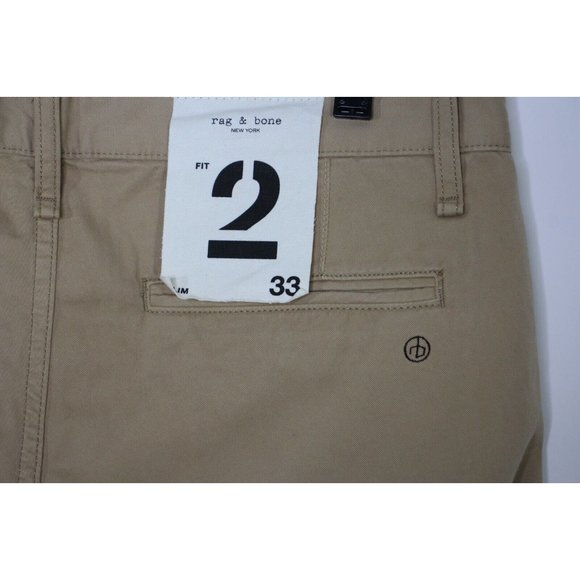 Rag & Bone Mens 33 x 21.5 Cropped Chino Slim Pants NEW A1396 - Picture 5 of 6